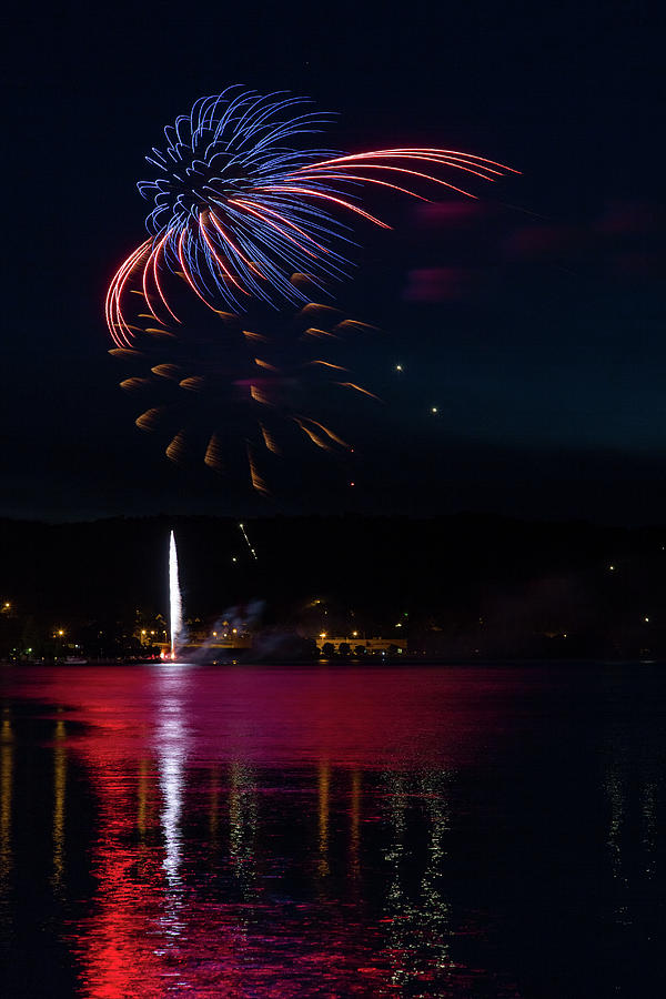 Munising Fireworks Photograph by Allegory Imaging Fine Art America