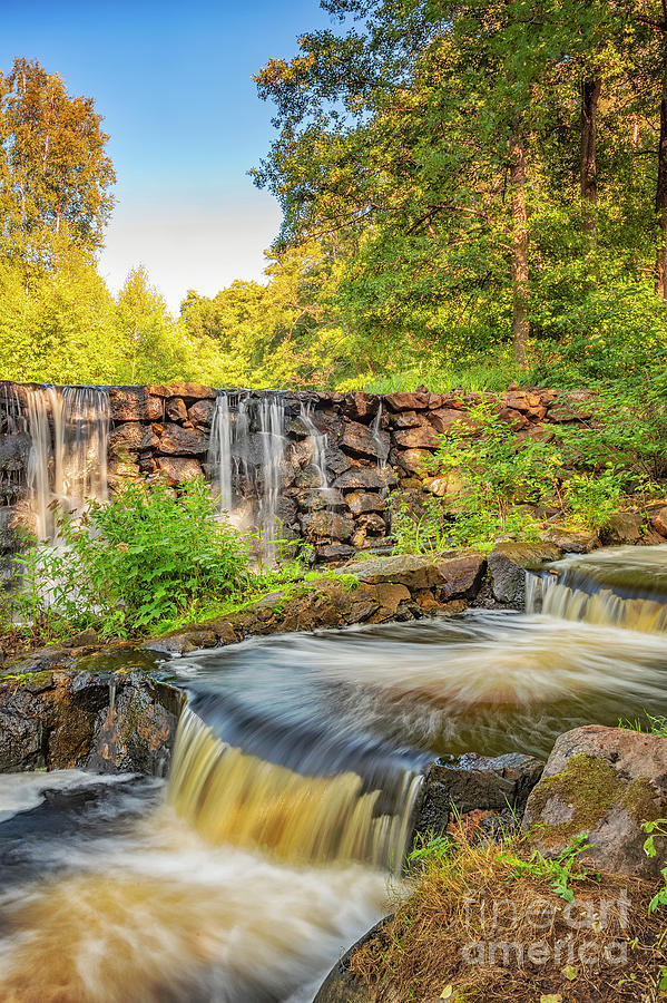 Munka Ljungby Salmon Ladder and Waterfall Photograph by Antony McAulay ...