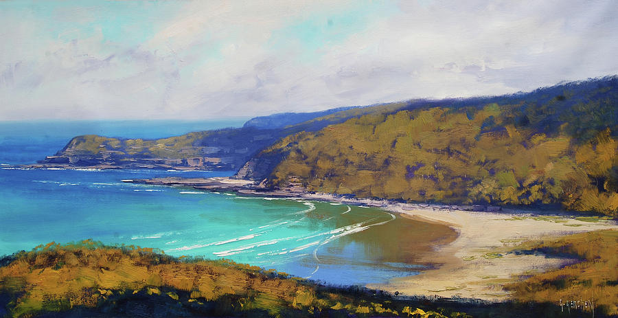 Nature Painting - Munmorah Coastline Australia by Graham Gercken Nature Painting - Munmorah Coastline Australia by Graham Gercken