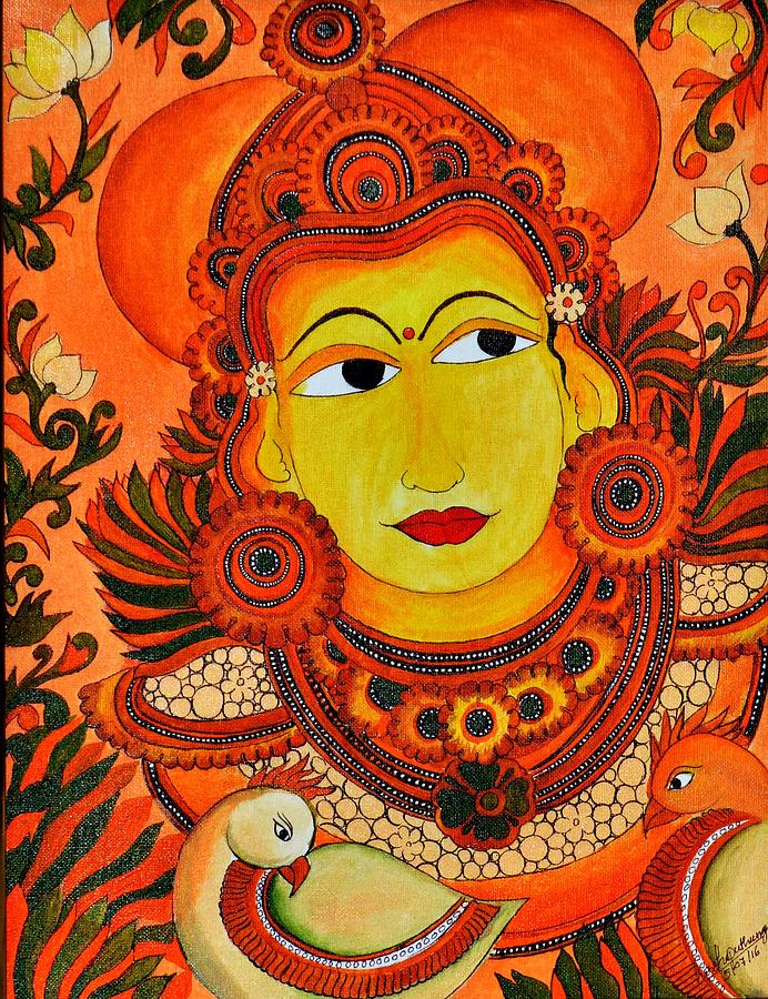 Mural Devi1 Painting by Harsha Puthusserry - Fine Art America