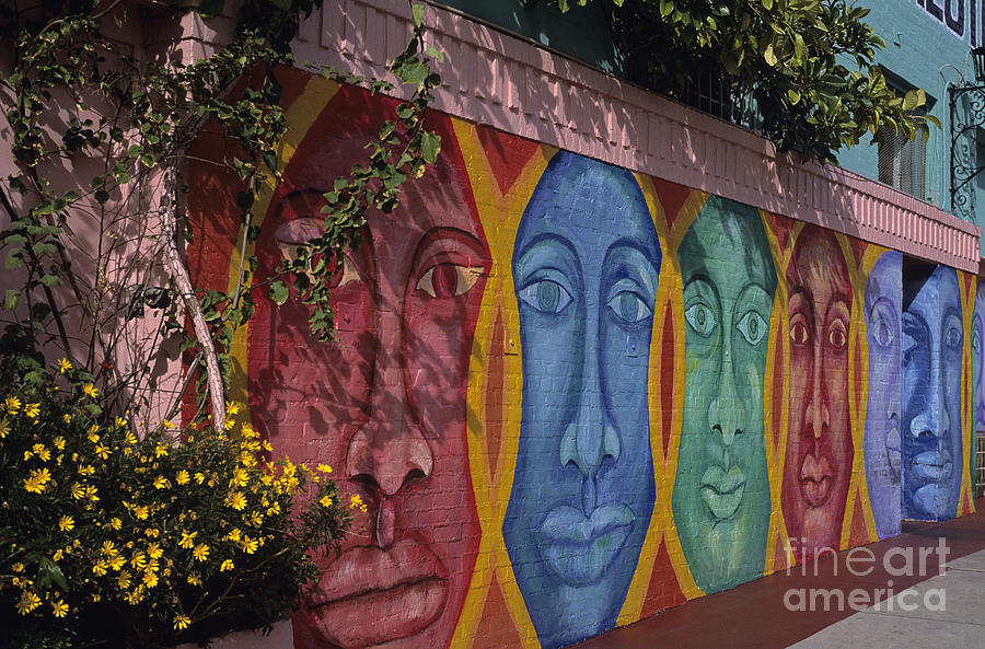 Mural Faces Photograph by Jim Corwin