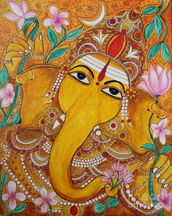 Sree Ganapathy  Painting by Saranya Haridasan