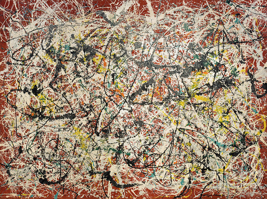 Mural on indian red ground, Jackson Pollock Photograph by Roberto ...