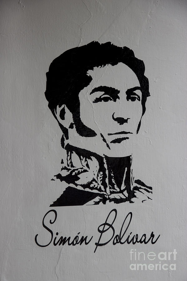 Mural To Simon Bolivar In Giron Photograph by Al Bourassa