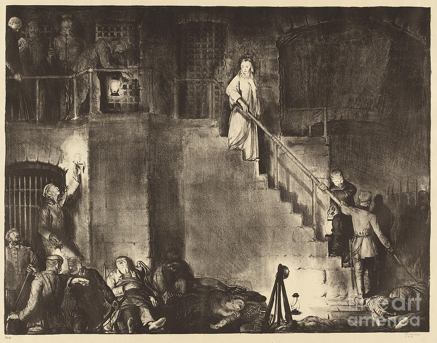 Murder Of Edith Cavell Drawing by George Bellows