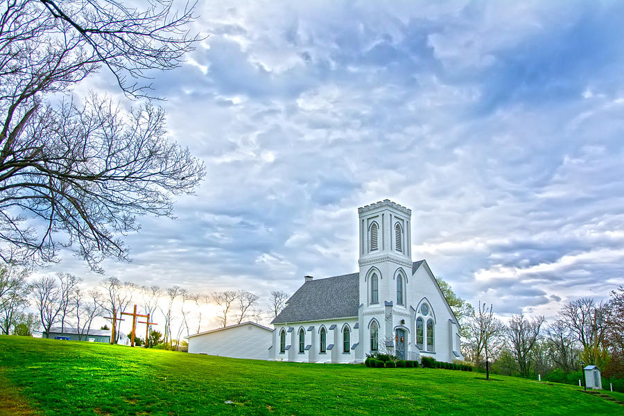 Murdock Church at Dawn Photograph by Randall Branham