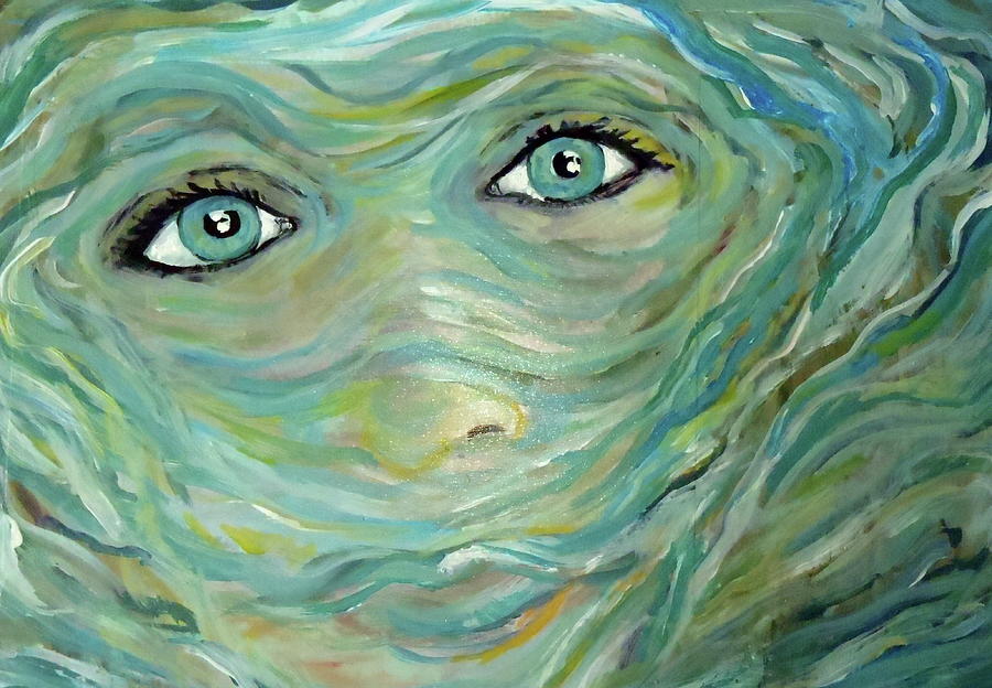 Часто снится вода. Мутные картины. Зеленая вода картина. Мутные воды картина. Картины под мутной водой.