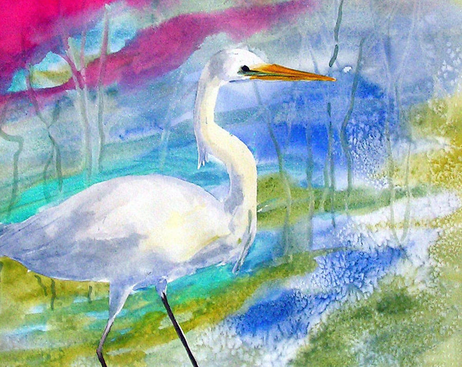 Bird Painting - Murphy by Yael Eylat-Tanaka