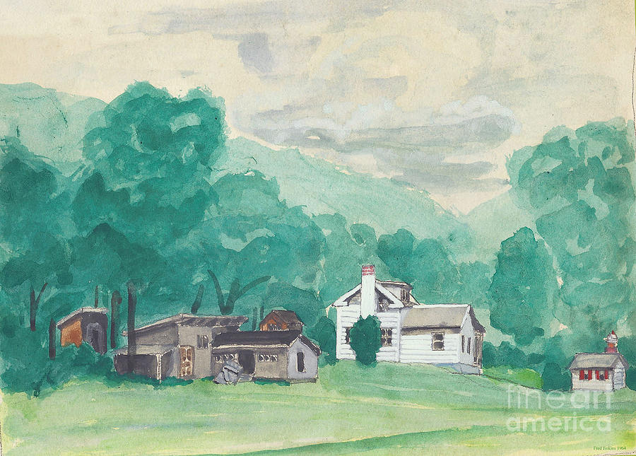 Happy Valley Farm Painting - Murray Hollow Farm by Fred Jinkins
