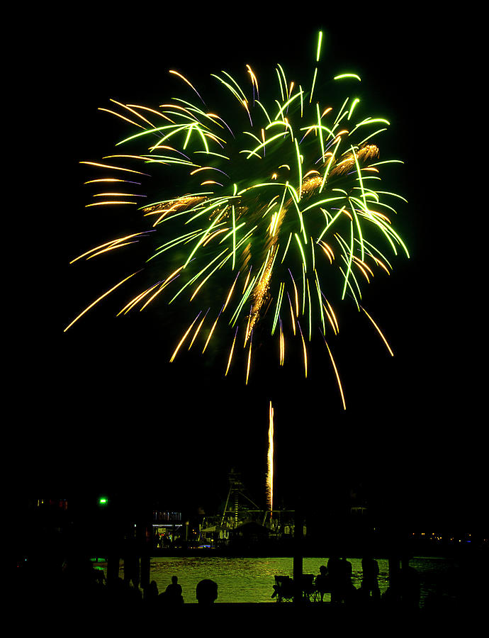 Murrells Inlet Fireworks Photograph by Bill Barber