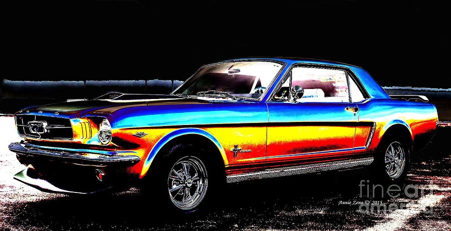 Car Photograph - Muscle Car Mustang by AZ Creative Visions