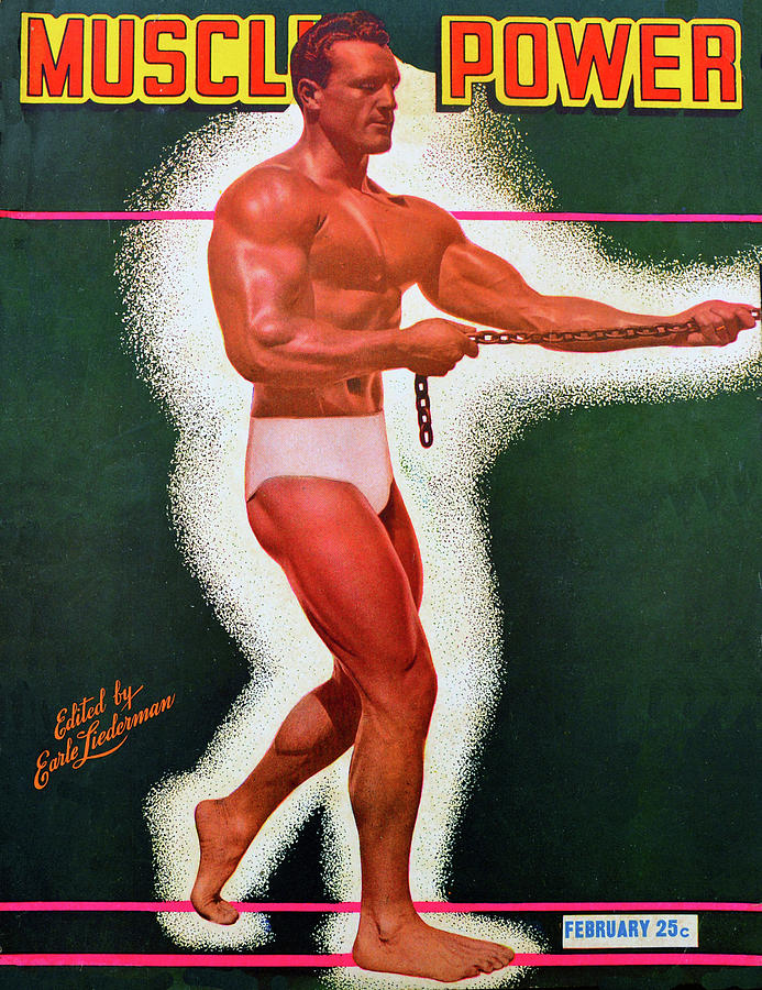 Muscle Building Photograph - Muscle Power Mag February 1948 by David Lee Thompson