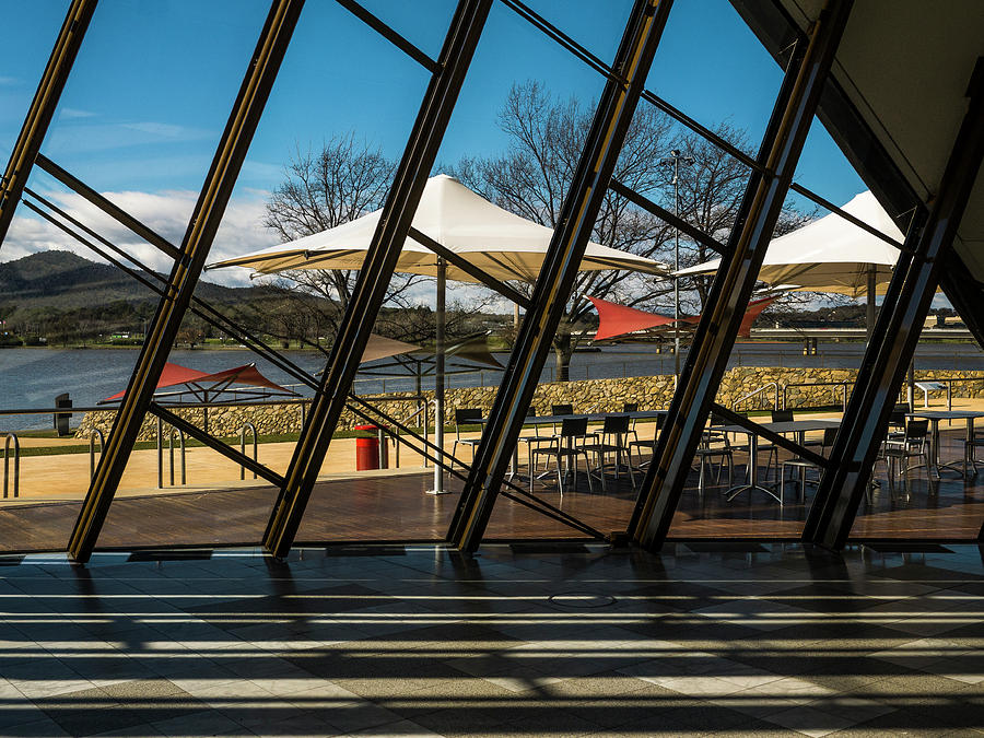 Museum of Australia window - Canberra - Australia Photograph by Steven Ralser