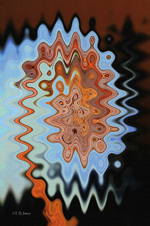 MushRoom In The Woods Abstract Digital Art by Tom Janca