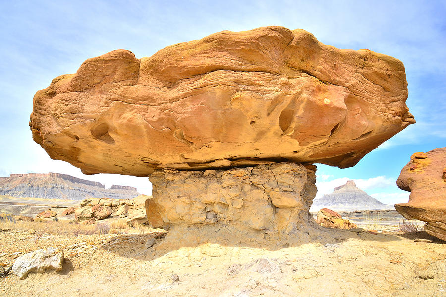 Mushroom Rock Photograph by Ray Mathis