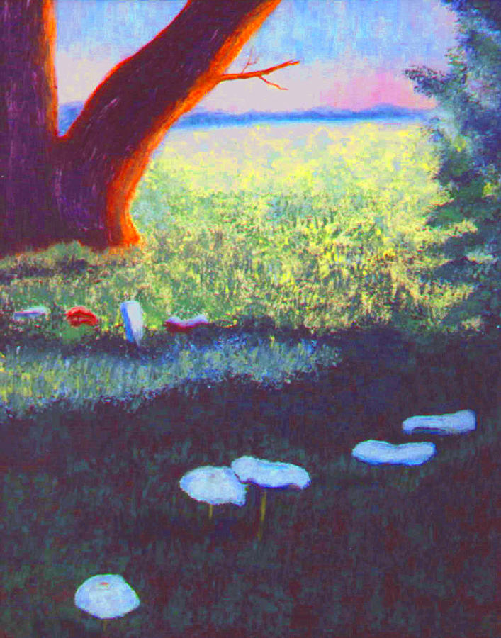 Mushrooms Painting by Stan Hamilton