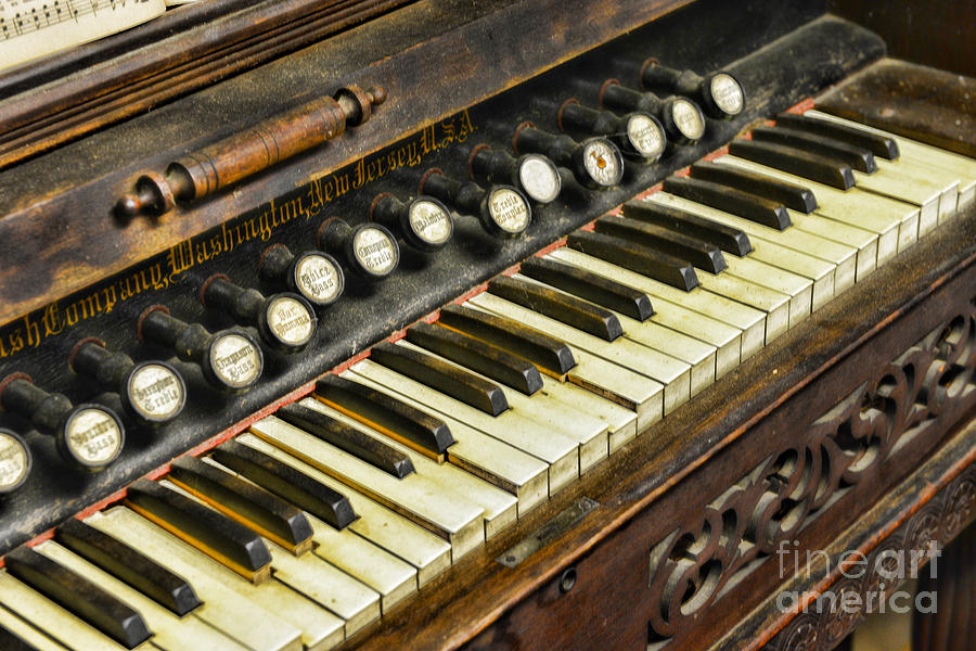 Music Photograph - MUSIC - Pump Organ - Antique by Paul Ward