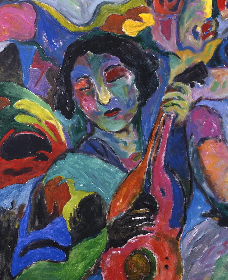 Music 1 Painting by Mykul Anjelo