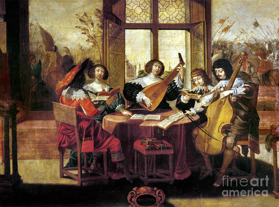 MUSIC, 17th CENTURY Photograph by Granger