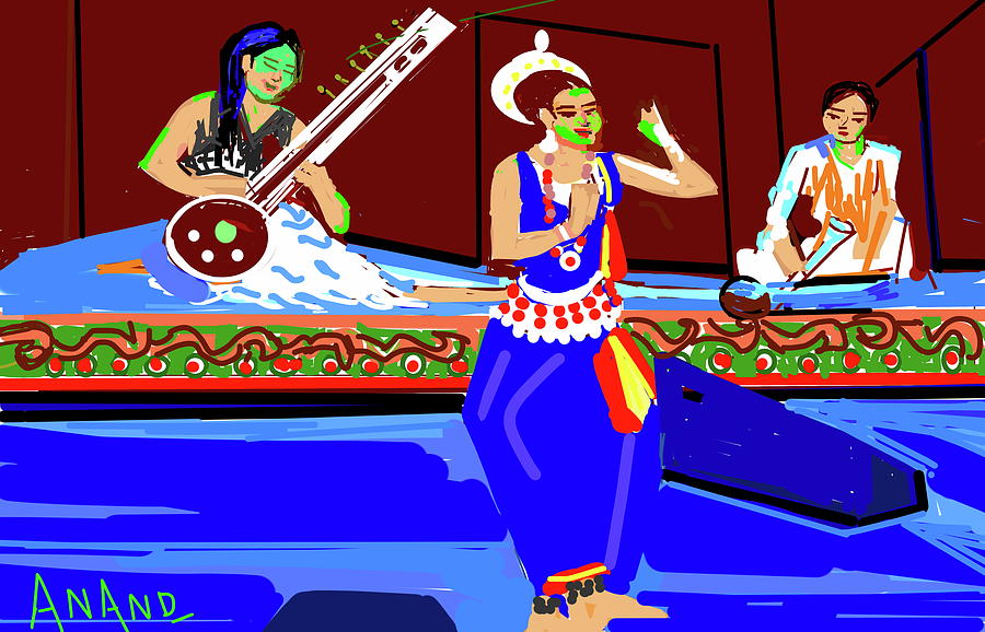 Music And Dance Concert Digital Art by Anand Swaroop Manchiraju