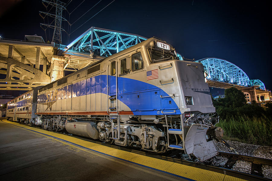 Music City Star commuter train at Nashville TN Photograph by Jim