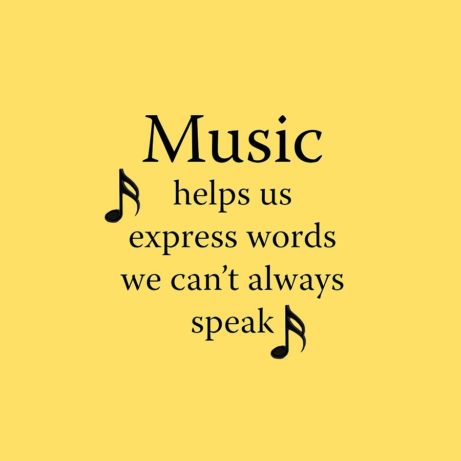 Music Expresses Words Photograph by M K Miller