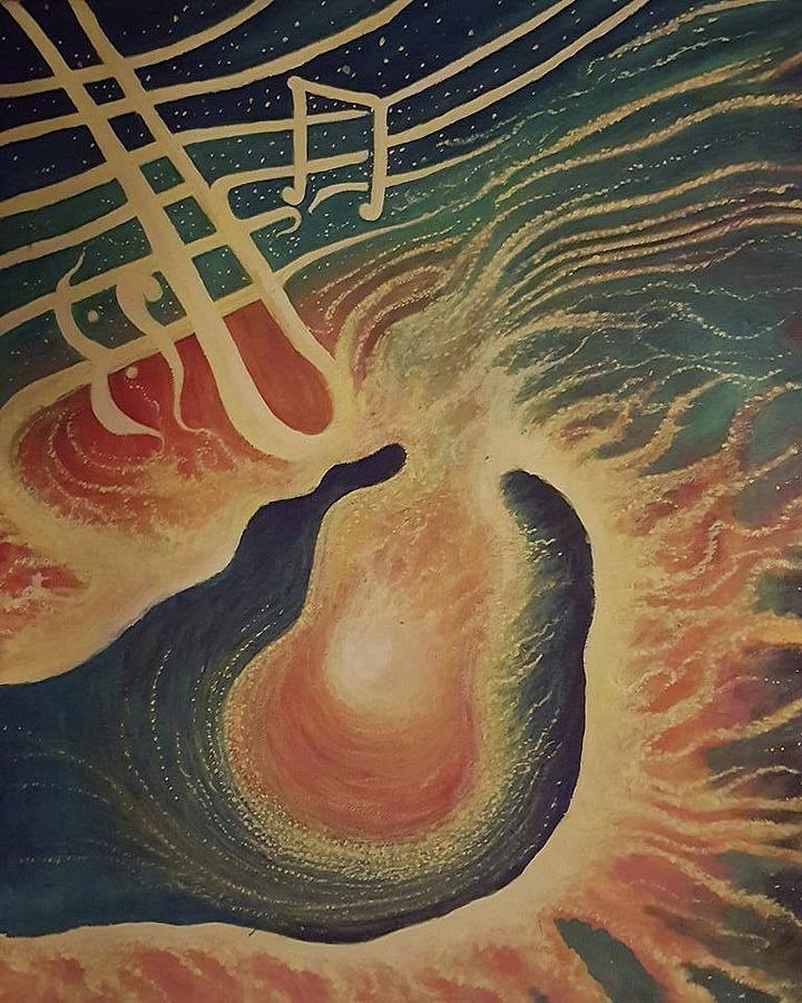 Music Heals Painting by Cynthia Silverman