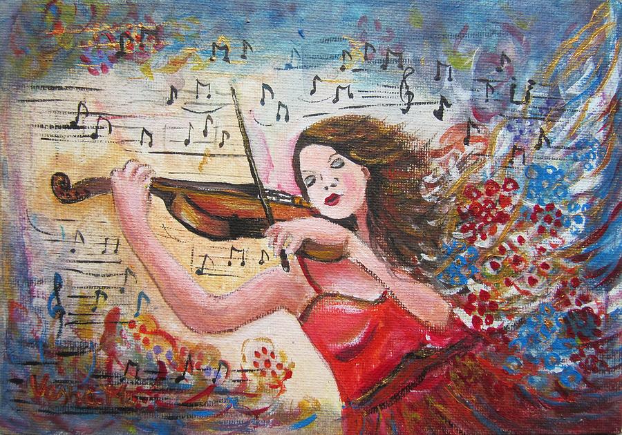 Music I Painting by Vesna Martinjak