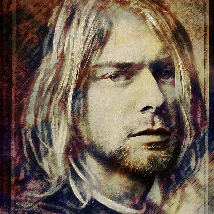 Music Icons - Kurt Cobain II Painting by Joost Hogervorst - Fine Art ...