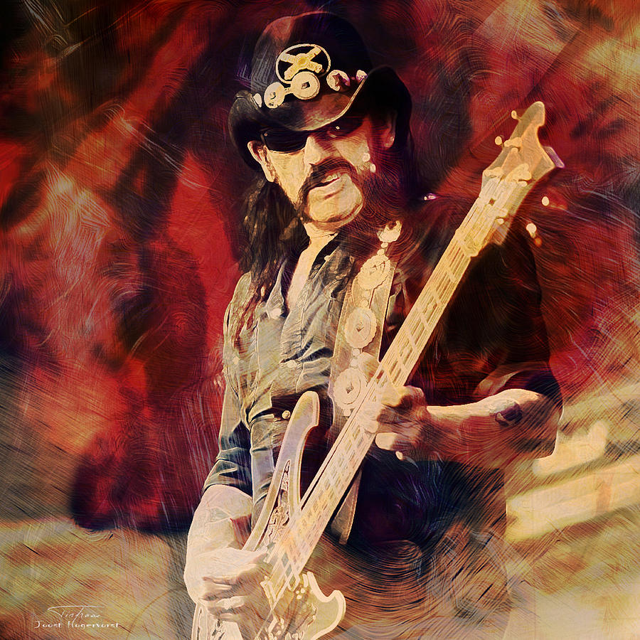 Motorhead Painting - Music Icons - Lemmy Kilmister II by Joost Hogervorst