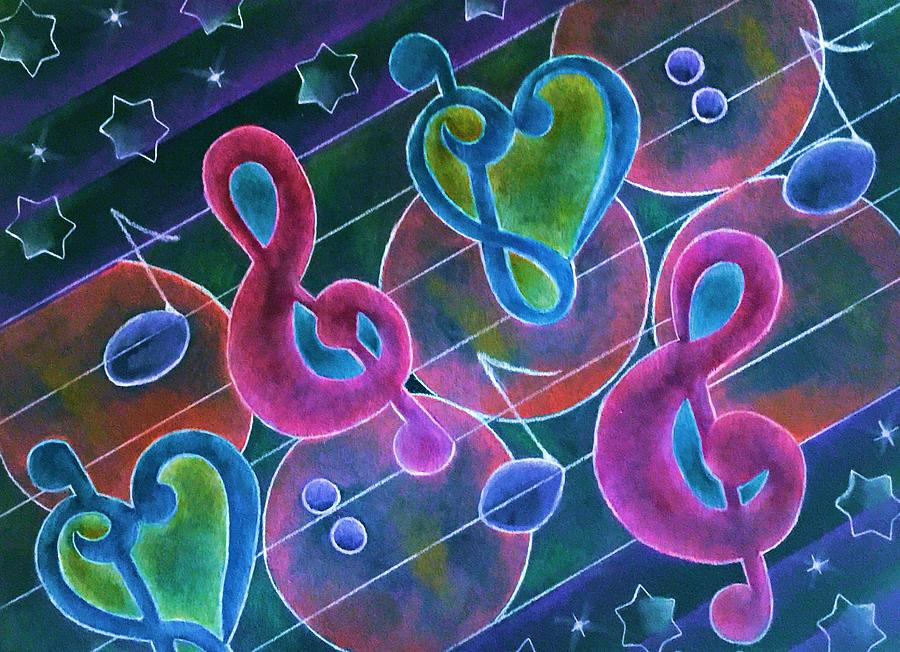 Music II Mixed Media by Lauries Intuitive