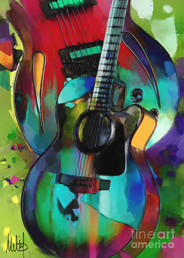 Abstract Painting - Music In Colour by Melanie D