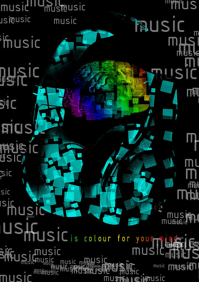 Music Digital Art - Music Is Color For Your Mind by Irina Totolici
