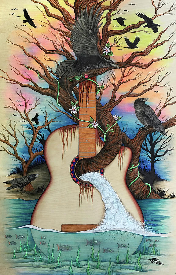 Nature Mixed Media - Music is My Nature by Julie Oakes
