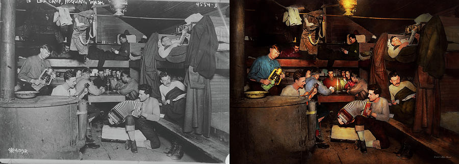 Music Photograph - Music - Jam Session 1918 - Side by Side by Mike Savad