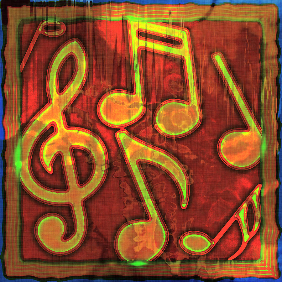 Music Notes Abstract Photograph by David G Paul
