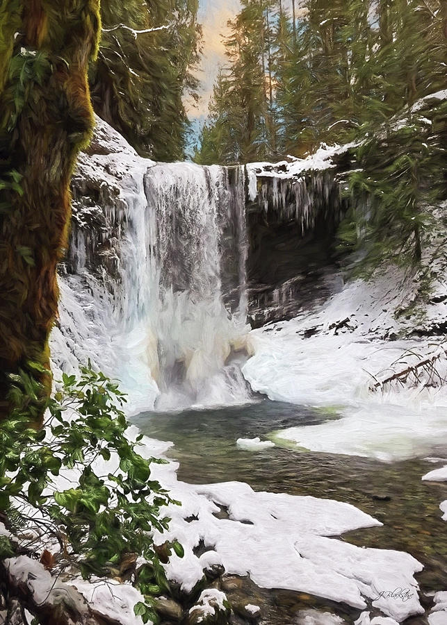 Winter Photograph - Music Of Nature - Waterfall Art by Jordan Blackstone