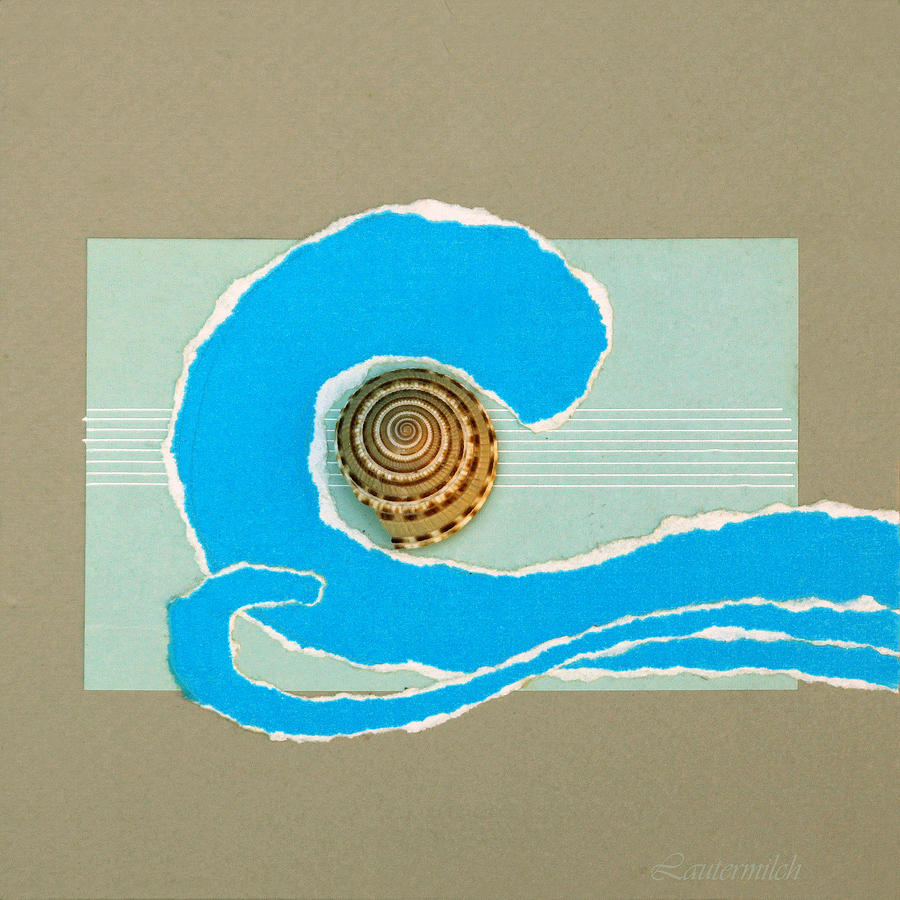 Shell Painting - Music of the Ocean Waves by John Lautermilch