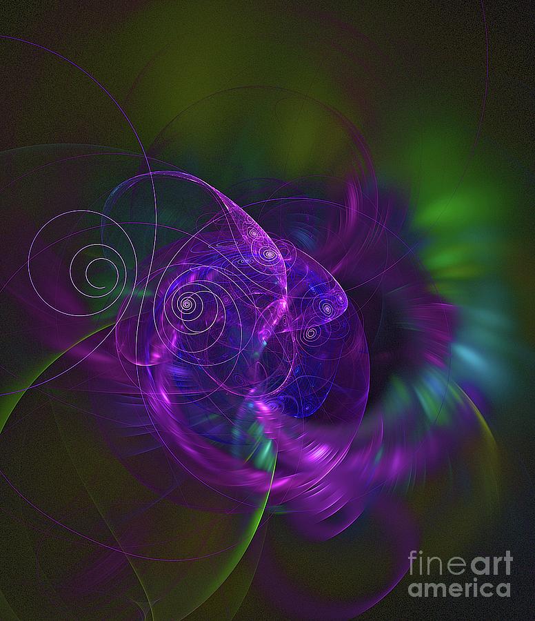Abstract Digital Art - Music of the Universe by Esoterica Art Agency