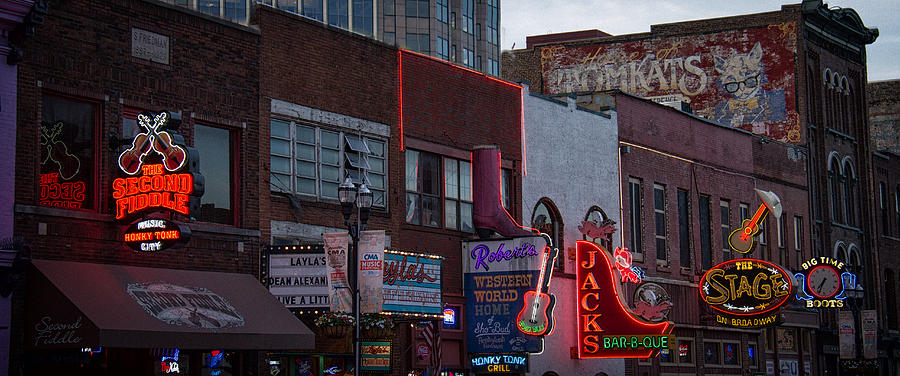 Nashville Photograph - Music Row Nashvile by Mike Burgquist