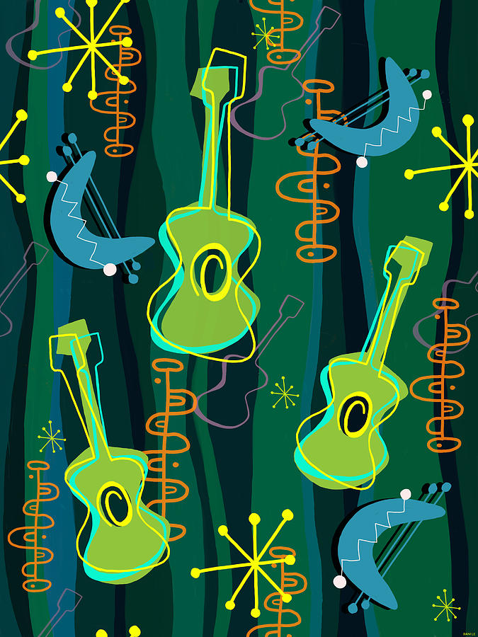 Music Painting - Music Was In The Air by Little Bunny Sunshine