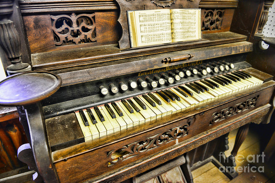 Music - Wooden Pump Organ  Photograph by Paul Ward