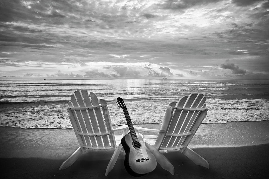 Musical Chairs in Black and White Photograph by Debra and Dave Vanderlaan