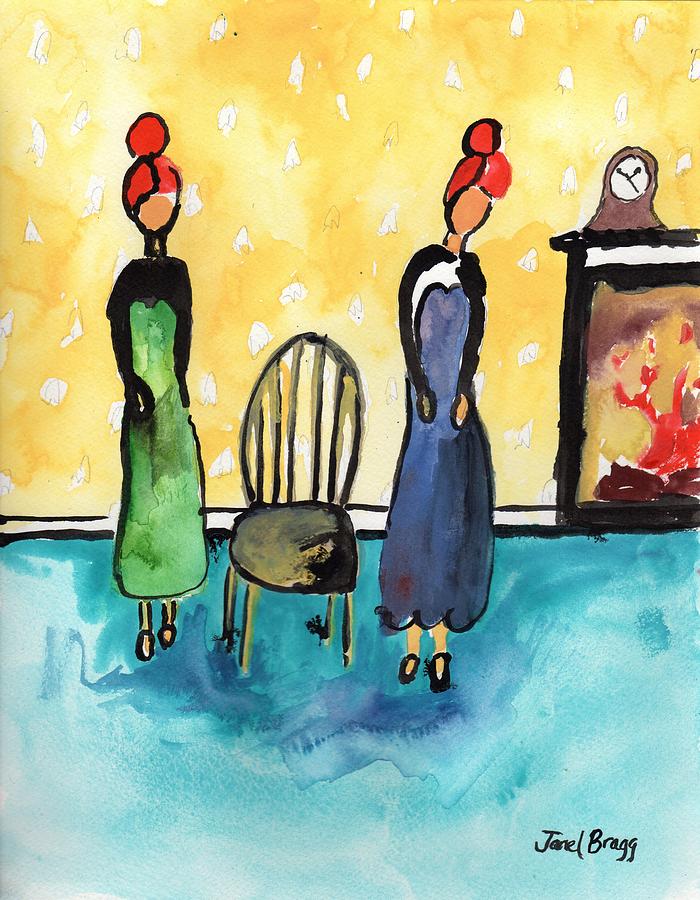 Abstract Painting - Musical Chairs by Janel Bragg