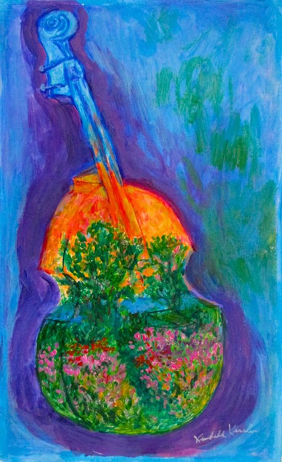 Musical Flower Painting by Kendall Kessler
