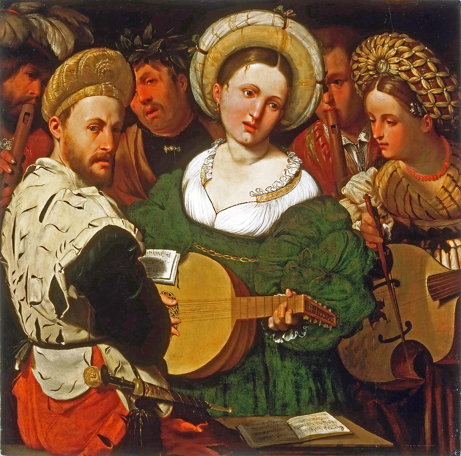 Musical Group Painting by Callisto Piazza