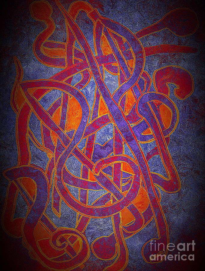 Musical Note Painting by Anne Sands