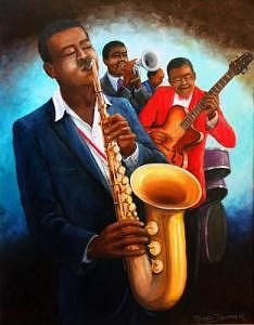 Musicans Painting by Romeo Downer - Fine Art America