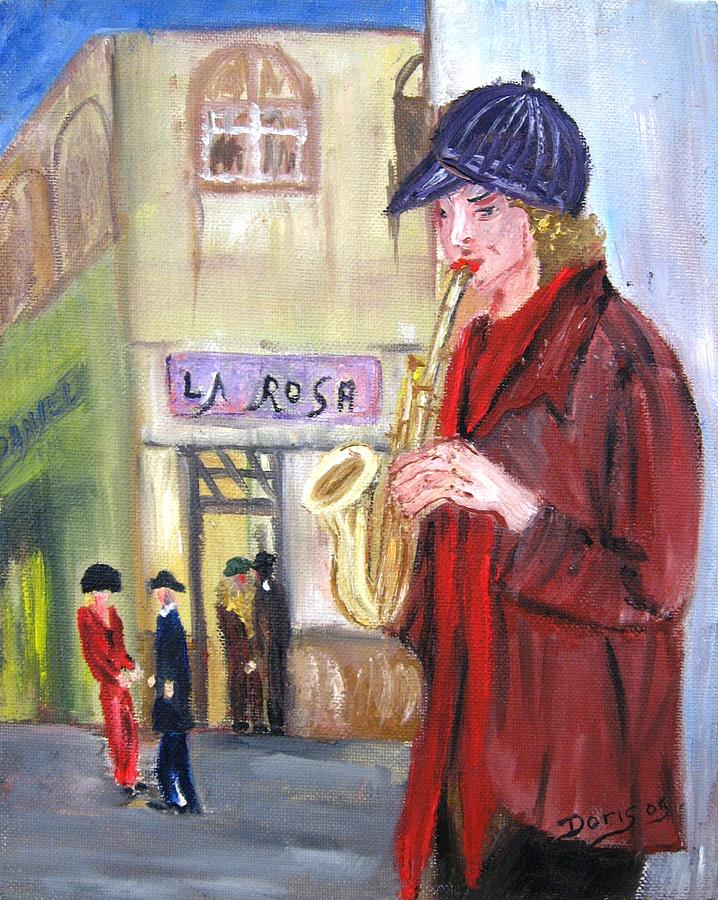 Impression Painting - Musician by Doris Cohen