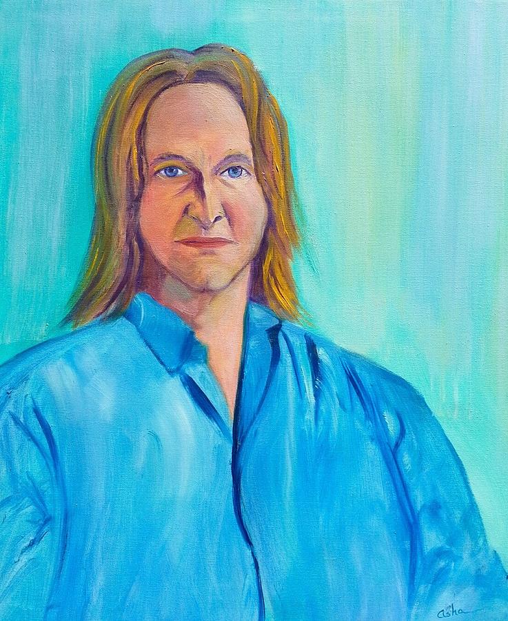 Musician, Spiritualist and Engineer Painting by Asha Carolyn Young